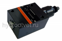 DBDH6P1X/315 - Предохранительный клапан прямого управления Ду6, давление регулировки до 315 бар, тип монтажа - на плиту, элемент регулировки H = рукоятка