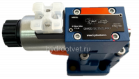 DBW10A2-5X/200CG24N9K4 - Предохранительный клапан Ду10 с давлением настройки до 200 бар, управление - X и Y - внутренние с разгрузкой A = закрыт с электроуправлением G24