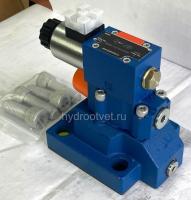 DBW30B2-5X/315CW110-50N9K4 - Предохранительный клапан Ду32 с давлением настройки до 315 бар, управление - X и Y - внутренние с разгрузкой B = открыт с электроуправлением W110