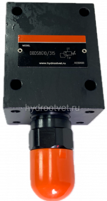 DBDS8G1X/50 - Предохранительный клапан прямого управления Ду8, давление регулировки до 50 бар, тип монтажа - резьбовой, элемент регулировки S = винт