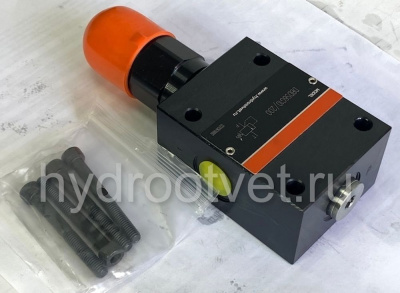DBDH6G1X/100 - Предохранительный клапан прямого управления Ду6, давление регулировки до 100 бар, тип монтажа - резьбовой, элемент регулировки H = рукоятка
